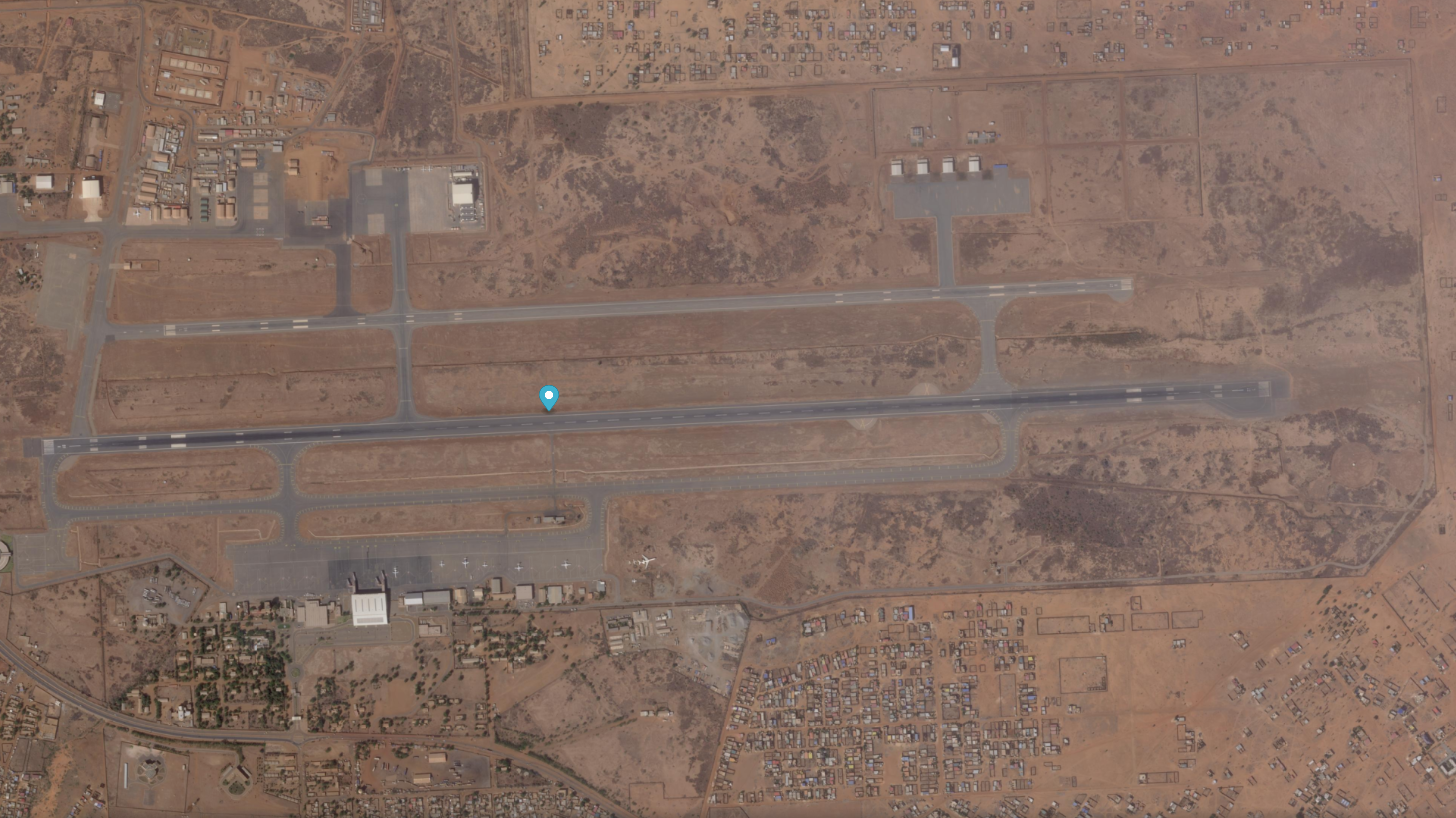 Niamey, area aeroportuale — situazione precedente